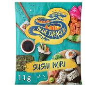 Blue Dragon Sushi Nori 11g | 5 Sheets | Authentic Dried & Roasted Seaweed | Suitable for Vegans