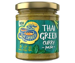Blue Dragon Thai Green Curry Paste 170g | Medium Spice | Serves 4 | Authentic Thai Flavours Using Green Chillies, Lemongrass & Lime Leaves