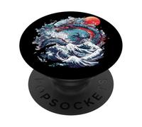 Blue Dragon Tsunami Wave Japanese Style PopSockets Adhesive PopGrip