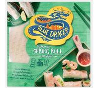 Blue dragon Vietnamese Rice Spring Roll Wrappers. 15 to 17 8" sheets. Gluten Free. Vegan. For Gyoza's, Wonton's Dumpling Pastry, Spring Roll Pastry, Substitute for Duck Pancakes. 134g