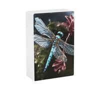 Blue Dragonfly Cigarette Case Portable Novelty Cigarette Packing Box Crush Proof Waterproof Cigarette Box Novelty Gifts for Friend