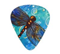 Blue Dragonfly Fashion Colour Guitar Picks 12 Packï¼Œ For Acoustic Guitar Electric Guitar Ukulele