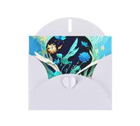 Blue Dragonfly Greeting Card With Envelope, Birthday Card, Christmas Card, Invitation Card, 3 Colors