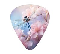 blue dragonfly Print Guitar Pick,12 Pack,Includes Thin,Medium,Heavy Gauges,Suitable for guitar,ukulele