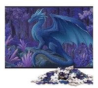 Blue Dragon's Realm 1000 Pieces Puzzles Wooden Puzzle for Teenager Funny Jigsaw Puzzles 1000pcs (75x50cm)