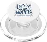 Blue Drawn Left It In The Water Matthew 28:19 PopSockets PopGrip for MagSafe