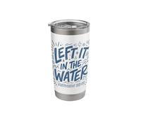 Blue Drawn Left It in The Water Matthew 28:19 Stainless Steel Insulated Tumbler
