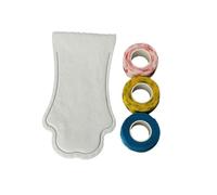 Blue Dream Island 20PCS Disposable Dog Shoes with 3PCS Bandage,Waterproof Dog Injured Paws Anti-Licking Protectors Covers Pet Outdoor Walking Anti-Dirty Boots Socks_L(White)