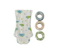 Blue Dream Island 20PCS Disposable Dog Shoes with 3PCS Bandage,Waterproof Dog Injured Paws Anti-Licking Protectors Covers Pet Outdoor Walking Anti-Dirty Boots Socks_L(Green)