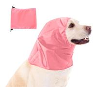 Blue Dream Island Adjustable Large Dog Shower Cap,Dog Ear Cover Waterproof Hat,Pet Ear Protection Bathing Cap for Grooming Bathing Swimming_Pink