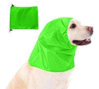 Blue Dream Island Adjustable Large Dog Shower Cap,Dog Ear Cover Waterproof Hat,Pet Ear Protection Bathing Cap for Grooming Bathing Swimming_Green