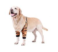 Blue Dream Island Dog Front Leg Braces Recovery Sleeve, Pet Knee Brace Wounds Protector for Medium Large Dog_3XL(Tiger)