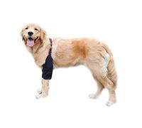 Blue Dream Island Dog Front Leg Braces Recovery Sleeve, Pet Knee Brace Wounds Protector for Medium Large Dog_2XL(Black)