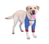 Blue Dream Island Dog Surgery Recovery Sleeve for Front Legs, Pet Prevent Licking Wound Elbow Brace Protector, Dog Recovery Suit for Sprain Arthritis_Blue(2XL)