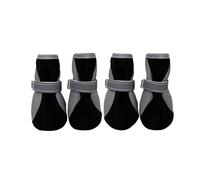 Blue Dream Island Dog Winter Warm Shoes,Pet Autumn Outdoor Walking Water-Resistant Boots with Reflective,Fleece Lined Dog Indoor Quiet Feetwear for Samll Medium Dogs_2#(Black)
