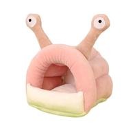 Blue Dream Island Guinea Pig Bed,Winter Warm Cosy Hamster Nest Funny Small Pet Snuggle Cave House Little Rabbits,Guinea Pigs,Hamsters,Chinchilla,Sugar Gliders_M(Pink Snail)