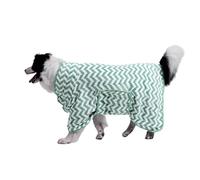 Blue Dream Island Pet Drying Coat,Soft Microfibre Dog Super Absorbent Bathrobe Towel,Adjustable Cat Dog Fast Drying Warm Robe Pajamas for Bath Grooming Travel Swim_XL(Green)