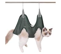 Blue Dream Island Pet Grooming Hammock Bag,Cat/Puppy/Small Dog Grooming Harness Pet Hammock Restraint Bag for Bathing Nail Trimming Ear Eye Claw Care_S(Green)