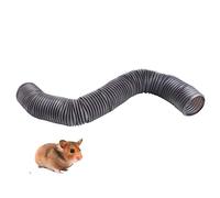 Blue Dream Island Small Animal Play Tunnel Funny Toys Hamster Tube Tunnel Exercising Training Hideout Tunnels for Guinea Pig Rats_Gray(Aperture Diameter:10cm)