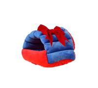 Blue Dream Island Winter Warm Cozy Small Pet Nest,Cute Style Hamsters Bed Guinea Pigs Hideout,Small Pet 3D Support House for Sugar Glider, Chinchilla, Rabbit_S(Bow)