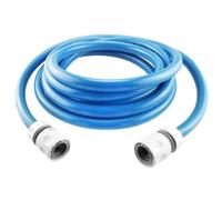 Blue Drinking Water Hose Pipe 1/2 Inch x 4 metres - Food Grade Potable Water Hose with 2 Hose Connectors - 4-Layer Reinforced PVC, Kink-Resistant - for Caravan, Motorhome, Camping and Garden Use