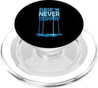 Blue Drip'n Never Slippin' Blue Graphic PopSockets PopGrip for MagSafe