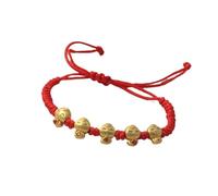 Blue Drop 2025 New Year of Snake Bracelet Braided Rope Red String Lucky Chinese Zodiac Animal Adjustable Bracelet New Year Feng Shui Snake Charm Jewelry for Women Men, IN, Nickel, no gemstone