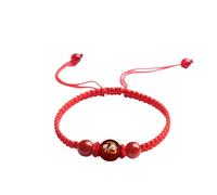Blue Drop 2025 New Year of Snake Bracelet Braided Rope Red String Lucky Chinese Zodiac Animal Adjustable Bracelet New Year Feng Shui Snake Charm Jewelry for Women Men, IN, Nickel, no gemstone