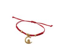 Blue Drop 2025 New Year of Snake Bracelet Braided Rope Red String Lucky Chinese Zodiac Animal Adjustable Bracelet New Year Feng Shui Snake Charm Jewelry for Women Men, IN, Nickel, no gemstone