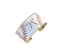 Blue Drop Baseball Bracelet Football Basketball Tennis Cross Bow Leopard Print NFC Cuff Bangle Bracelet Game Day Sport Lover Jewelry Religious Inspirational Faith Gift, IN, no gemstone