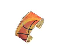 Blue Drop Baseball Bracelet Football Basketball Tennis Cross Bow Leopard Print NFC Cuff Bangle Bracelet Game Day Sport Lover Jewelry Religious Inspirational Faith Gift, IN, no gemstone