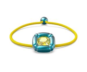 Blue Dulcis Cushion Cut Bracelet - female - Swarovski - Bracelets - Multicolor - ONE SIZE - Accessories ONE SIZE