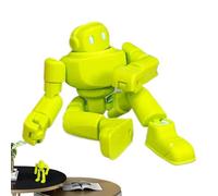Blue Durable PVC Cybernetic Soldier - Action Figures, Action Figure Toy, Flexible Limbs Posable Statuette | Professional Series Science Fiction Character Design For Shelf Bookcase Display Cabinet
