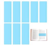 Blue Dyslexia Overlays,8PCS Guided Reading Strips,Reading Tracker Bookmark Reduce Visual Stress, for Dyslexia, ADHD and Visual Stress,Teaching Supplies for Classroom