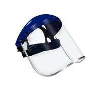 Blue Eagle Full Face Impact Resistant Safety Faceshield (B1BL+FC48) | Clear Extrusion-Grade Polycarbonate Visor | UV Filter, Scale U6 | 1 Set + Replacment Visor