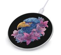 Blue Eagle1 with Lilies Flower Charger Pad Station with Indicator Light