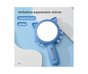 (Blue) Educational Mirror Baby Emotion Expression Cognitive Development Recognition