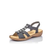 Blue Elasticated Sandals for Women | Rieker 62850-14