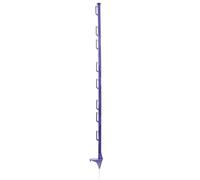 Blue Electric Fence Posts 120cm (4ft) for Temporary Fencing for Gardens and Livestock, Heavy-Duty Poly Spikes for Rope, Wire, and Tape (10)