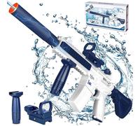 (Blue) Electric Water Guns M4, Automatic Squirt Guns Powerful Water Gun Up To 32ft,100% New