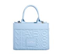 (blue) Elegant Printed PU Leather Tote Bag Large-Capacity Shoulder & Crossbody Versatile Commuter Handbag for Women