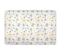 Blue Elephant Cartoon Cute Diaper Mats Waterproof Washable Underpads Wetting Cover Portable Travel for Kids Adults Pets , 52" L x 34" W