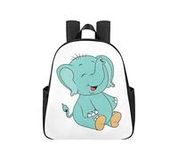 Blue Elephant Long Nose Backpacking Backpack 12.40x5.12x14.17inch Backpacks Multipurpose Casual Backpack College Business Travel School,Office