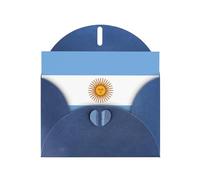 Blue Envelope Greeting Cards With Unique Argentine Flag Pattern For Write Down Your Blessings For Various Holidays