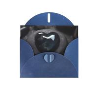 Blue Envelope Greeting Cards With Unique Mysterious Love Stone Pattern For Write Down Your Blessings For Various Holidays