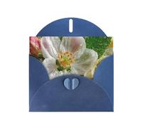 Blue Envelope Greeting Cards With Unique Ornate Petals Pattern For Write Down Your Blessings For Various Holidays