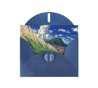 Blue Envelope Greeting Cards With Unique Whispering Hills Pattern For Write Down Your Blessings For Various Holidays
