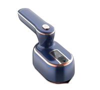 (blue, EU) Mini Handheld Steamer Iron with Rotatable Handle Dry Wet Use Lightweight Portable Garment Steamer Ironing Machine