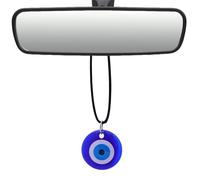 Blue Evil Eye - Adjustable Positive Resin for Decor | Glossy Protective Charm, Slim Necklace Chain, Spiritual Energy Piece, Fashion Accessory for Daily Commuting Dating