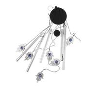 Blue Evil Eye Porch Wind Chime Vintage Metal Hanging Ornament